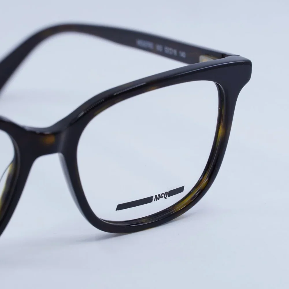 McQ by Alexander McQueen MQ0276O 002 Eyeglasses Havana 52mm Square Frame